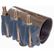 Manchon de réparation de canalisations rigides en inox pour les réseaux d'irrigation, industrie - 190 mm Ø070-077 - REF :MR 16BAR