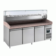 Meuble à pizza 3 portes avec kit réfrigéré VRX L2G