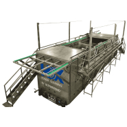 Nettoyeur à ultrasons pour pièces de très grandes dimensions -Longueur max. 9m, diamètre max. 1,5m -Série HX