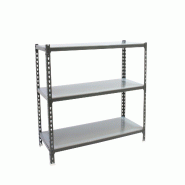 SimonRack Rayonnage métallique, 900x900x400 mm, 3 niveaux, tablette métallique, 180 kg au point de flexion, Antracite/Galvanisé - Simonclick - mét