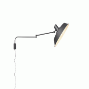 Applique murale noire orientable E27 max. 40W  - Trio - Bolder - noir métal 4017807462982
