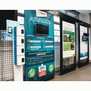 Borne de recharge pour téléphones welock, 4 casiers, fermeture à code Borne de recharge pour téléphones welock, 4 casiers, fermeture à code