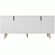 Buffet 4 portes en aggloméré Latina Modern blanc Hanah Home - blanc 8684284023874 Buffet 4 portes en aggloméré Latina Modern blanc Hanah Home - blanc 8684284023874
