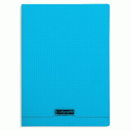 Calligraphe Lot de 10 Cahier Ligne 8000 24x32, 48p./24 feuilles 90 g/m² piquées, couv. PP bleue, quadrillé 5x5 - 3210330184722