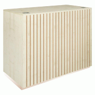 Comptoir Vertigo T03MDF naturel et érable avec tiroir 120x60x93cm
