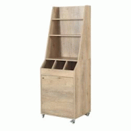 Desserte de service compacte avec service haut - chêne clair / GOLDINOX - marron Bois massif 3701770815371 Desserte de service compacte avec service haut - chêne clair / GOLDINOX - marron Bois massif 3701770815371