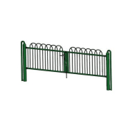 Double portillon arche Luxembourg 3000 mm pour Parcs de Jeux enfants - PRT2LXB-HS03_0