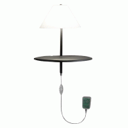 Fabas Luce Applique Murale Goodnight En Métal Et Verre Soufflé, Couleur Anthracite, Led 8 W 3000 K, Classe D'Isolation 2, Variateur À Bouton-Pousso