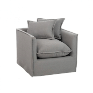 FAUTEUIL AVEC ACCOUDOIR  MEBUS /  GRIS