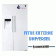 Filtre universel externe pour réfrigérateur américain - KDF 1/4 - Traitement calcaire et chlore Filtre universel externe pour réfrigérateur américain - KDF 1/4 - Traitement calcaire et chlore
