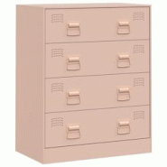 Helloshop26 - Buffet bahut commode armoire meuble de rangement organisateur cuisine salle de séjour salon 67 x 39 x 83 cm acier Rose 02_0036208 - 300 Helloshop26 - Buffet bahut commode armoire meuble de rangement organisateur cuisine salle de séjour salon 67 x 39 x 83 cm acier Rose 02_0036208 - 300