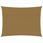 Helloshop26 - Voile toile d'ombrage parasol 160 g/m² taupe 2,5 x 4 m PEHD 02_0009298 - 3000502247764