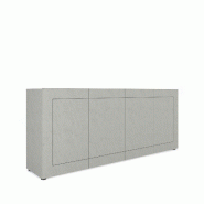 Itamoby Buffet Elios Panneaux Écologiques L.200 P.40 H.83,5 cm 4 Portes Made in Italy FSC - gris VEMA4ANTELIOS-CH