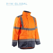 Parka de travail haute visibilité anti-pluie - Polyester enduit polyuréthane - 4 poches - Class 3 - KAZAN COVERGUARD_0