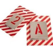 Pochoirs métalliques ÉCRITURE BÂTON