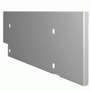 Podium cache pied gauche - longueur 30cm - blanc - structure industrielle en acier