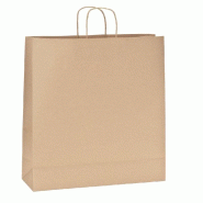 Sac kraft poignées torsadées brun - 35x14x36cm - Colis de 200