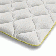 THE WHITE STONE Topper Rafraîchissant avec Élastiques | Correcteur de Matelas 80 x 200 | Technologie Cooler, Hauteur 4 cm, Tissu Respirant - blanc M