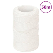 Vidaxl corde de bateau blanc complet 2 mm 50 m polypropylène 152530