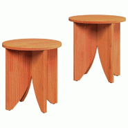 VidaXL Table basse 2 pcs Brun cire Modèle Zenith Classic - 873546