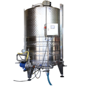 Acétateur avec système d'oxygénation indépendant pour la transformation de vinaigre, cidre et vin - Cuve de 17 hL Acétateur avec système d'oxygénation indépendant pour la transformation de vinaigre, cidre et vin - Cuve de 17 hL