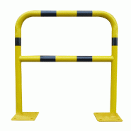 Barrière de sécurité acier jaune et noir 1000 x 1000 - 190483 Barrière de sécurité acier jaune et noir 1000 x 1000 - 190483