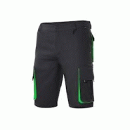 Bermuda multipoches bicolore noir|lime T.48 Velilla - polyester 8435011465357 Bermuda multipoches bicolore noir|lime T.48 Velilla - polyester 8435011465357