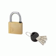 Cadenas à clé SP, extérieur, 40mm, anse acier cémenté nickelé, 4 clés réversibles - Serrurerie de Picardie - doré 3150268610408 Cadenas à clé SP, extérieur, 40mm, anse acier cémenté nickelé, 4 clés réversibles - Serrurerie de Picardie - doré 3150268610408