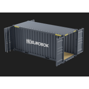 Container maritime 20 pieds HC double portes - Haute capacité, double accès_0