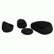 Ensemble salon de jardin STONE - noir