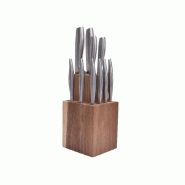 JEAN DUBOST Bloc De 10 Couteaux Inox DF13A0X0X0125 - beige 3219333270548