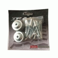 Kit crochet bâche pour remorque bois - rivet 5x20 mm