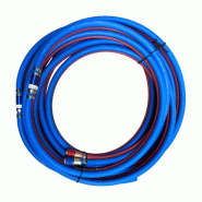 Kit tuyau soudage simple débit Ø10x17 OXYGENE / ACETYLENE - 20m