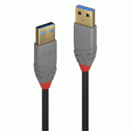Lindy 36750 Câble USB 3.0 Type A/A Anthra Line M/M 0,5 m de Lindy - 36750