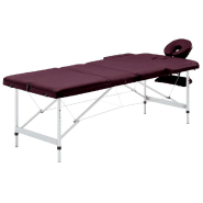 Table de massage pliable lit de massage banc canapÉ thÉrapie cosmÉtique portable professionnel shiatsu reiki 3 zones aluminium violet 02_0001829