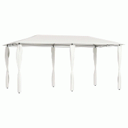 VidaXL Belvédère avec revêtement de poteaux 2,98x5,3x2,59 m 160 g/m² Modèle Atlas Ligne - beige 313617