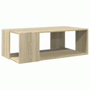 VidaXL Table basse chêne sonoma 89,5x48x30 cm bois d'ingénierie Modèle Sirius Plus - 848152