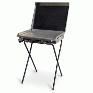 Yelloo - Barbecue à gaz modèle INOXLINE 630 avec plaque de cuisson lisse en acier inoxydable de 60 x 45 cm et couvercle, idéal pour 4 à 8 personne Yelloo - Barbecue à gaz modèle INOXLINE 630 avec plaque de cuisson lisse en acier inoxydable de 60 x 45 cm et couvercle, idéal pour 4 à 8 personne