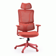 Chaise de bureau / Fauteuil pivotant Ergomy Colore 3D tissu maille / Assise tissu rouge mybuero - rouge polyester 670680 Chaise de bureau / Fauteuil pivotant Ergomy Colore 3D tissu maille / Assise tissu rouge mybuero - rouge polyester 670680