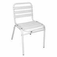 Chaises bistro en aluminium bolero blanches