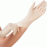 FRANZ MENSCH Gant en latex Hygostar GRIP, blanc, non poudré, taille S - S blanc latex 2676