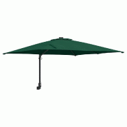 Helloshop26 - Parasol de jardin inclinable moderne 248,5 x 247,5 x 160 cm durable pratique en polyester vert 02_0058635 - vert 3000240693953