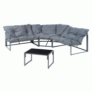 Helloshop26 - Salon de jardin gris foncé - gris verre 3000225268534