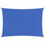 Helloshop26 - Voile d'ombrage 160 g/m² 2 x 3,5 m PEHD bleu 02_0009054 - bleu 3000484824632