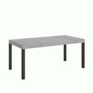 Itamoby Table Extensible Everyday 200/460X90 Cm Pieds Béton Anthracite - gris 8050598050385