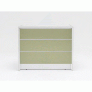 Banque d'accueil bois blanc design MDD Banque d'accueil bois blanc design MDD