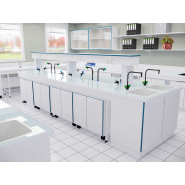 Mobilier mobile sous paillasse de laboratoire en mélaminé CTBH blanc - Possémé