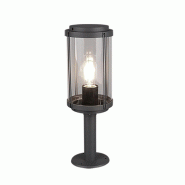 Potelet extérieur (tête de pilier) anthracite culot E27 - Trio - Tanaro - gris 4017807453096