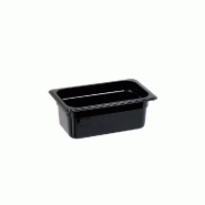 Récipients Gastronorm série Buffet de Stalgast, noir, GN 1/4 (100 mm), polycarbonate - GN2314100