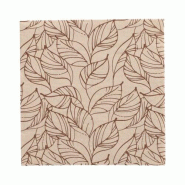 Serviettes, 3 plis pliage ¼ 33 x 33 cm "Shapes of Leaves" (200 unités) PAPSTAR - marron papier 37103